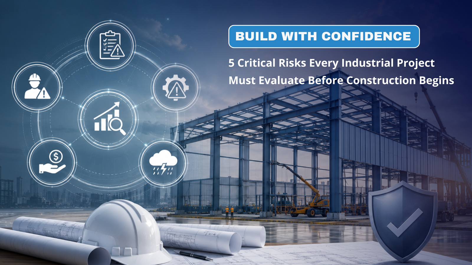 Industrial construction project planning with Pre-Engineered Building solutions to reduce project risks